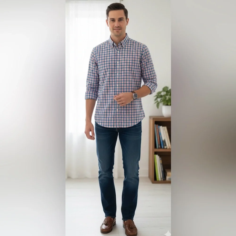 J. Crew Mens Long Sleeve Button Up Shirt- S #Fmedtersnean #summer